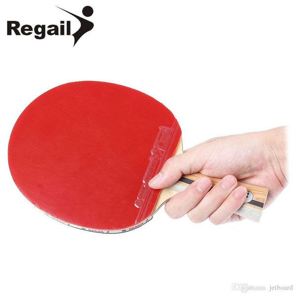 

regail d - 007x table tennis ping pong racket single long handle paddle bat lightweight sparking sponge with powerful stamina