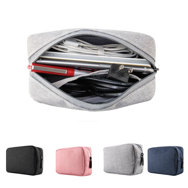 

1 pc multifunction digital storage bag shockproof mobile power data line charger headset organizer handbag travel storage bags