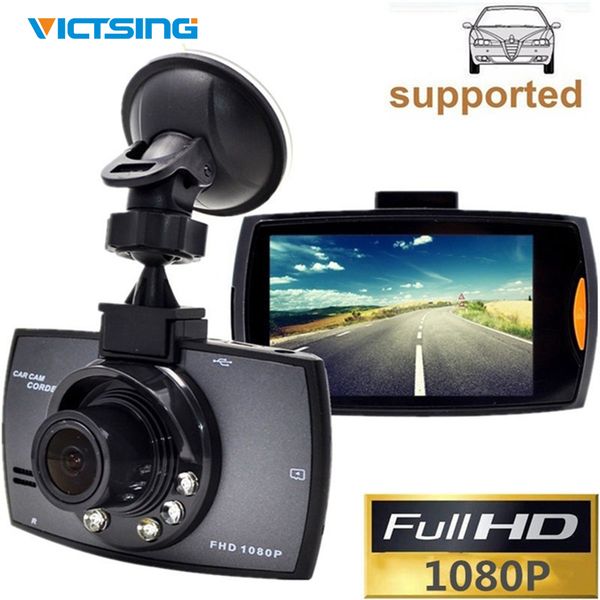 

victsing 2.2-inch car recorder dvr camera full hd screen 1080p/720p night vision car video camcorder recorder auto front camera