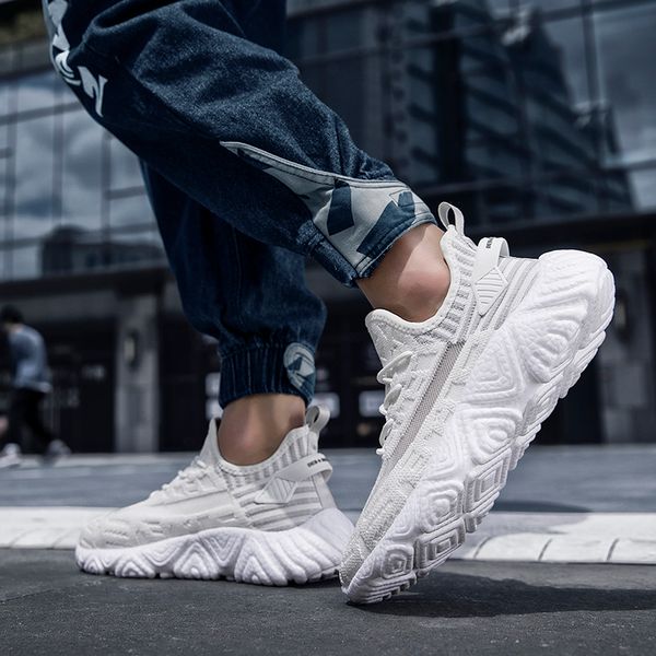 

fashion men's shoes summer 2020 outdoor men casual shoes light particles men's sneakers summer men footwear 39-46, Black