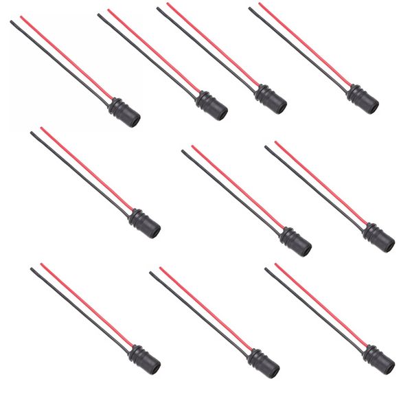 

10pcs t10 w5w wedge light bulb socket connector holder for auto car truck boat