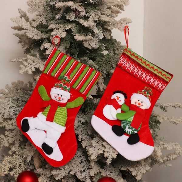 

18 inch christmas stockings candy gift bag portable christmas tree decoration party decoration for home santa claus