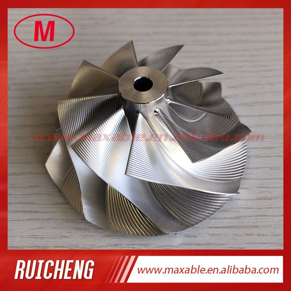 

gtx3076 gen ll 58.23/76.43mm point milling 9+0 blades bore:6.00 turbo billet/milling compressor wheel