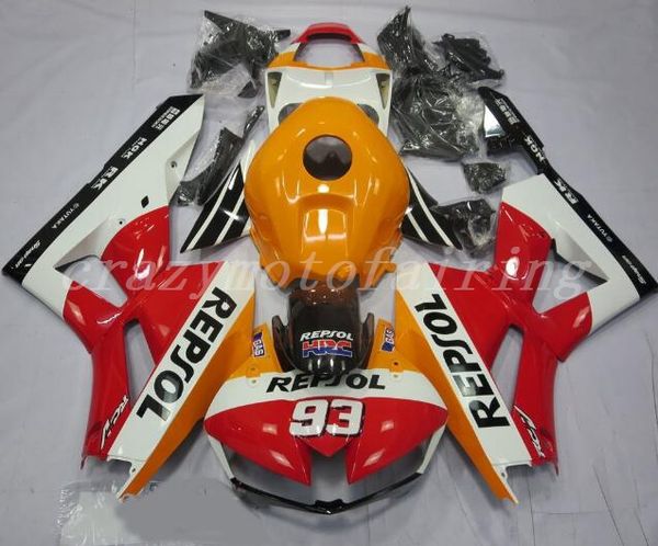 

new abs injection mold motorcycle fairings kits 100% fit for honda cbr600rr f5 13 14 15 16 17 2013-2017 fairings set cool orange red repsol