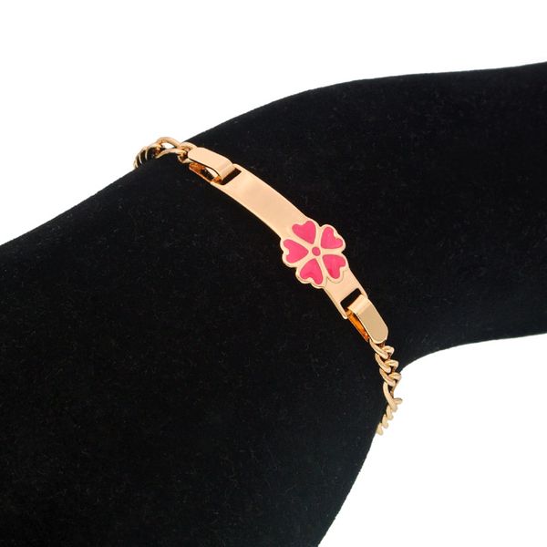 

pink baby girl bracelets gold kids jewelry child bracelet bijoux pulseras bebe bracciali bambini branzoletki baby armband b0929, Black