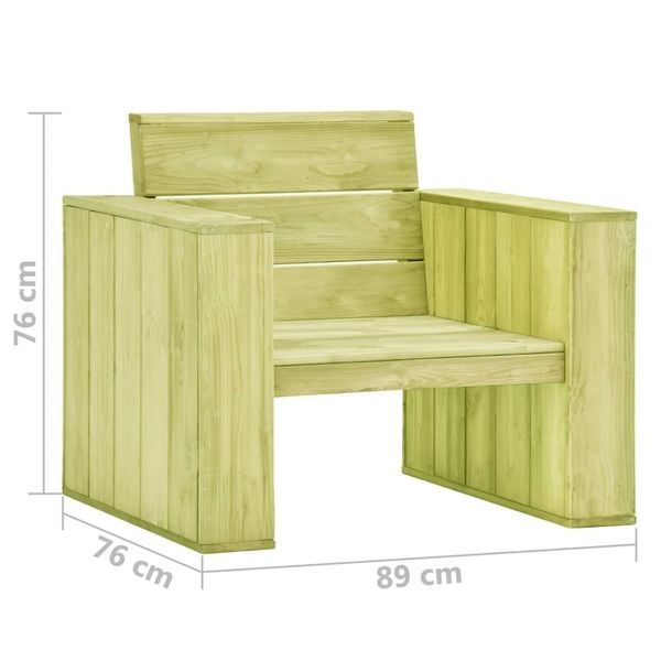 

garden chair 89 * 76 * 76 cm impregnated pine wood garden sets