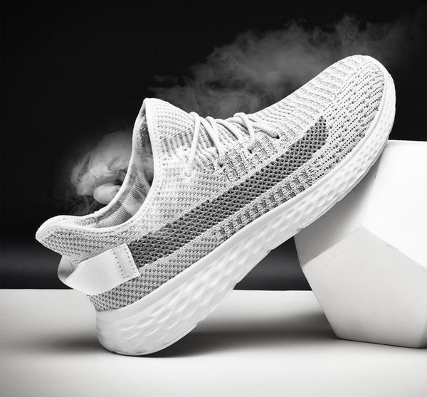 

2020 men sports and leisure shoes non slip rubber sole fashion runing shoes soft soles black/gray/white sizes 39-45 a6837