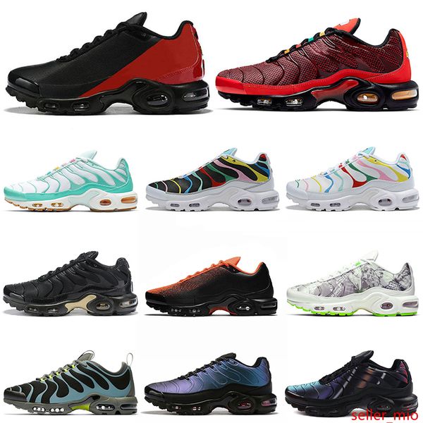 

tn plus ultra se running shoes men women chaussures triple white black 3d glasses sunburst hyper crimson mens trainers sports sneakers 36-45