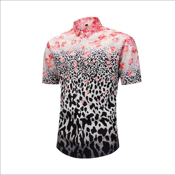 

new designs men's shirt leopard print casual long sleeve shirt men quality slim fit singer tuxedo shirts, White;black