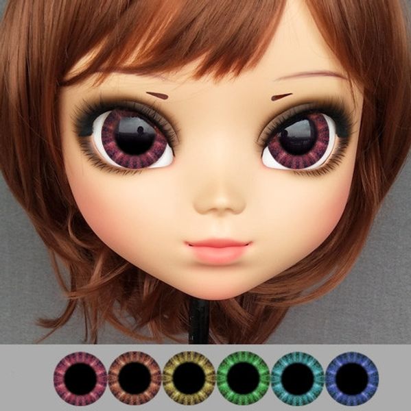 

dm-eye04) resin japan anime role play cos kigurumi cosplay mask lolita crossdressing bjd masks custom eyes, Black;red