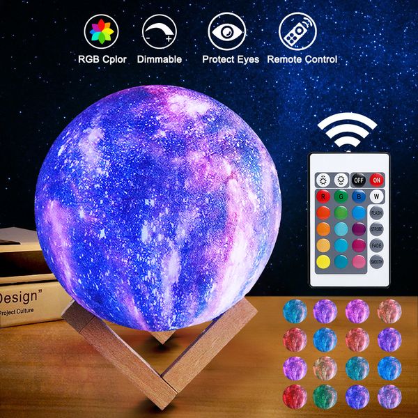 

didihou rechargeable moon lamp moon light 3d print led night lampe bedside children's night light desk decor novelty gift
