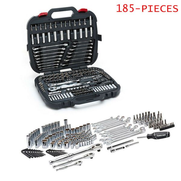 

new185-pcsmechanic tools automotive professional set ratchets sockets hex