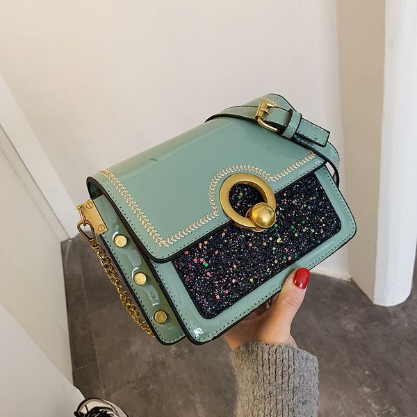 

on the new fairy bag female 2020 new casual simple chain small square bag korean version of the wild shoulder messenger tide