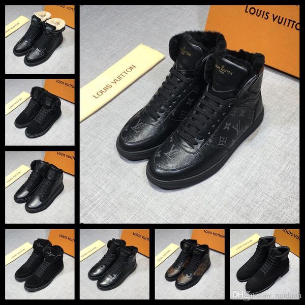 

21fw men vulcanized shoes outdoor comfortable white sneakers 2019 autumn winter fashionable high-walking flats shoes tttt3, Black