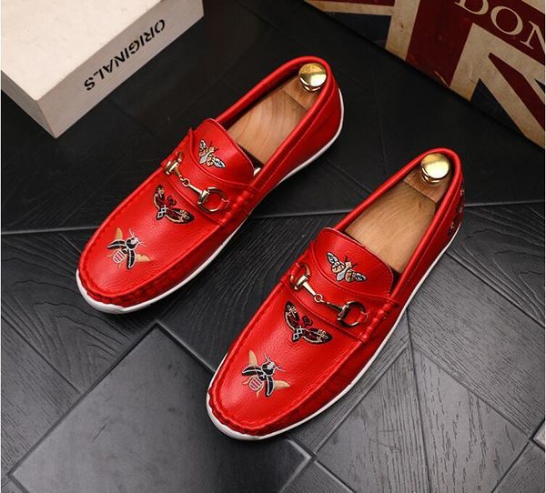 

2019 new men glitter shoes new mens fashion casual flats men's designer dress shoes sequined loafers men's platform driving shoesl, Black