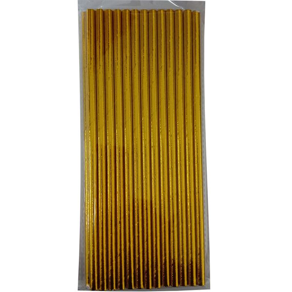 

25pcs gold silver foil paper straws birthday party decorations kids party supplies disposable straws anniversaire enfant