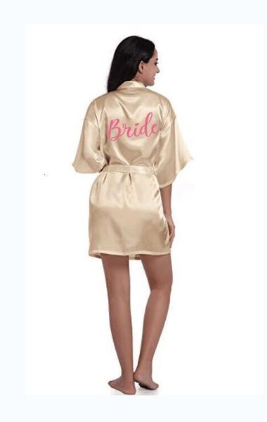 

сексуальное белье бельё шампанского sexy robe невесты кимоно satin robe женщины халат твердая robe сестра невесты жених одежд, Black;red