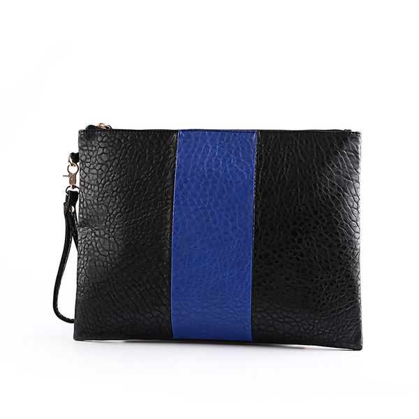

new women handbag solid patchwork lady day clutches popular stitching soft zipper packet fashion bolsa feminina clutch handbags