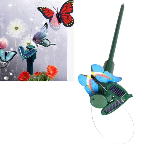 

kid birthday gift garden butterfly toy decoration solar powered dancing flying butterfly color at random toy for childen yh-17