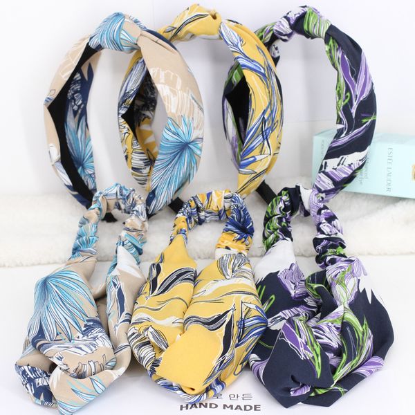 

xiacaier wholesale knot hairband for women girls flower headband turban non slip knotted headband hair accessories hair bow