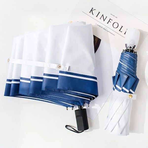 

stylish striped art creative umbrella rain women floding automatic windproof mini umbrella kids rain umbrellas sunshade uby093