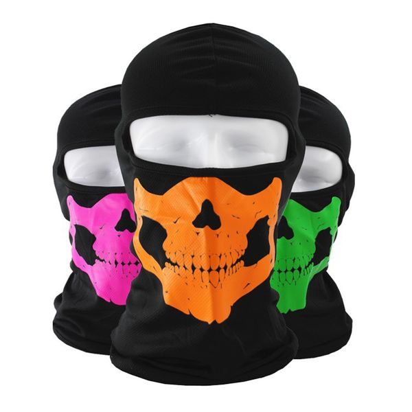 

warm windproof tactical motorcycle cycling hunting outdoor ski face mask helmet skull mask bandana bike bicycle neck, Black
