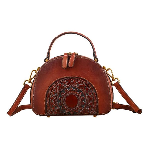 

2020 woman retro leather woman bag case and bag elegant casual multi-function layer cowhide eraser slanting cross handbag