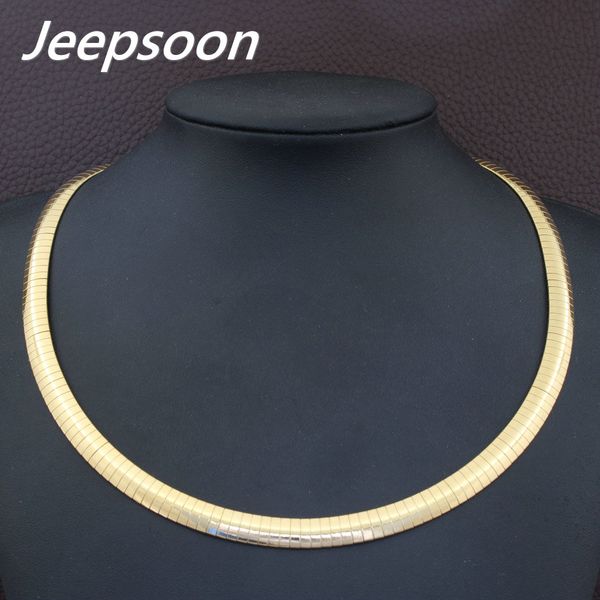 

8mm accessories wholesale stainless steel jewelry fashion romantic plated gold color torques necklaces for women nbjdbujp, Silver