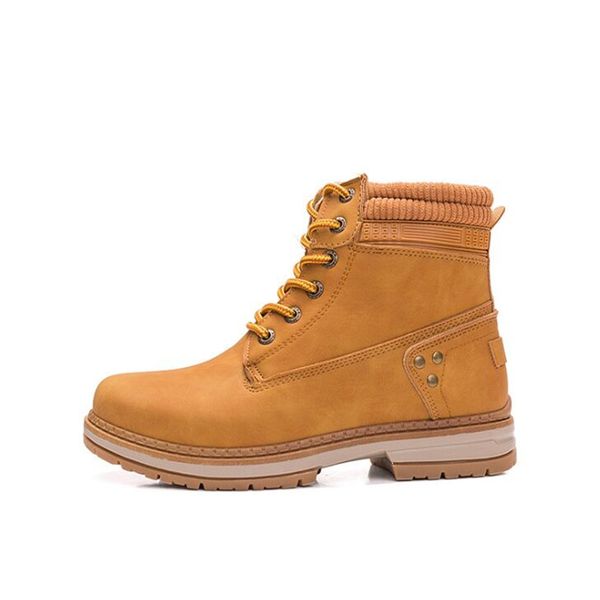 

women boots size 35-42 flat platform women boots shoes autumn winter fur fashion lace-up leather ladies shoes, Black