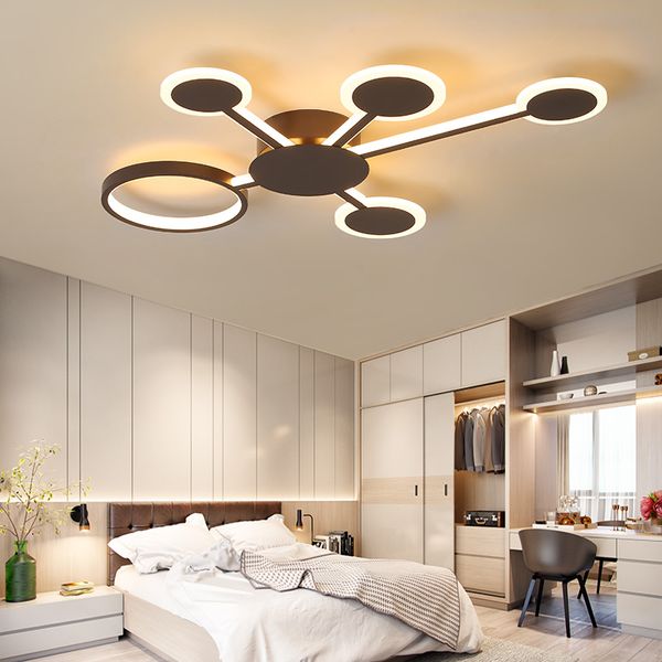 2019 2019 New Arrival Black Finish Modern Led Ceiling Lights For Living Room Master Bedroom Fixtures Ac85 265v Ceiling Lamp Ems From Huxiaoan 130 66