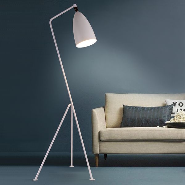 

modern iron painted american style floor lamps adjustable l light e27 led ac 110v 220v for study reading living room bedside 90-265v
