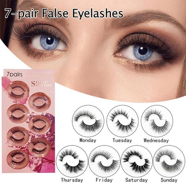 

false eyelashes professional reusable face eyelashes natural thick 3d faux mink with clip for beautiful makeup look