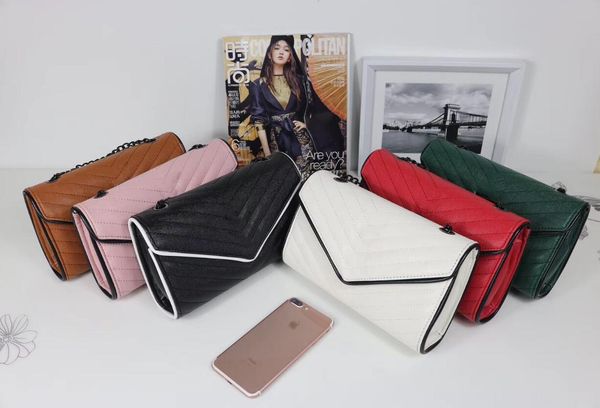

designer women chain crossbody fashion women handbag luxury plain classic shouder bag six color bags high quality
