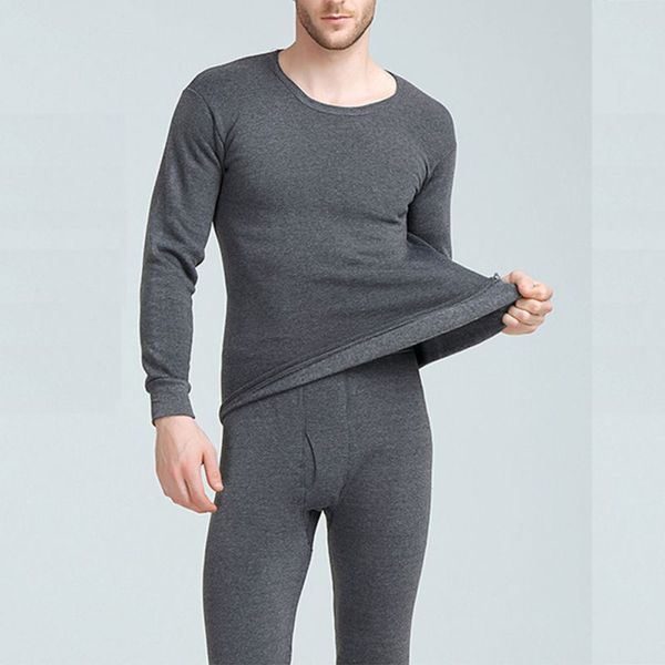 

warm thermal underwear sets men long johns underwear thick thermal black gray navy dark gray