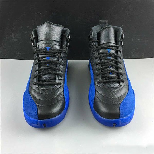 

2020 12s flu game colorblocking returns with game royal men basketball shoes 12 game royal dark sneakers