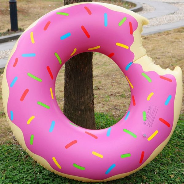 

inflatable donut swimming ring giant pool float toy circle beach sea party inflatable mattress water kid 2019 sale