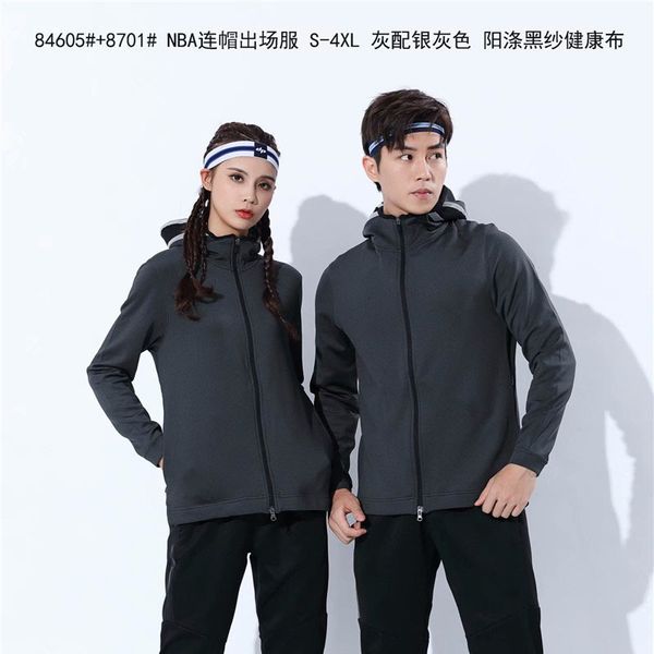 

autumn basketball training loose coat wear-resisting even hat man appearance serve knitting loose coat woman yang polyester crapes healthy, Gray;blue