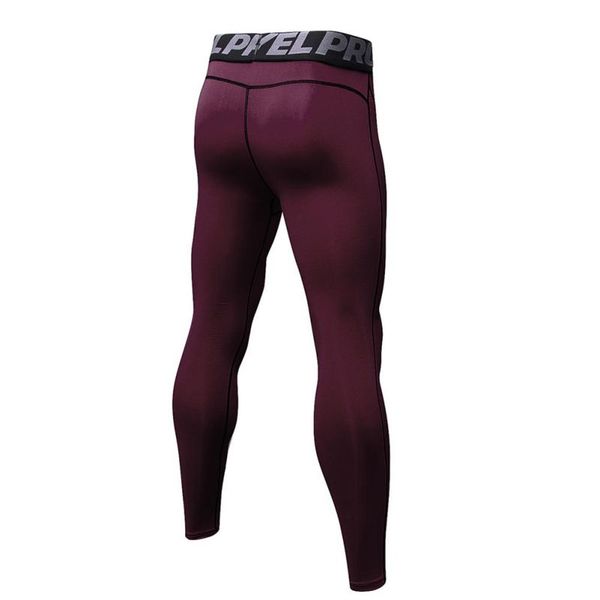 

men's compression pants baselayer cool dry sports yoga pants new, White;red