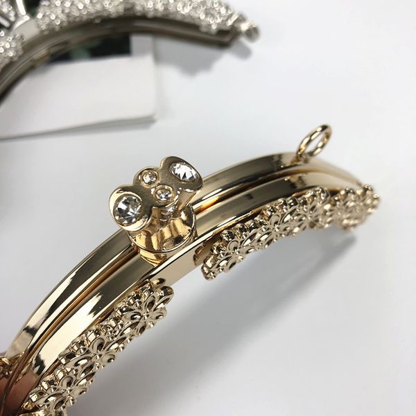 

13cm women diy purse frame metal bag making clasp hardware perfume bottle shape kiss buckle 3pcs/lot, Black