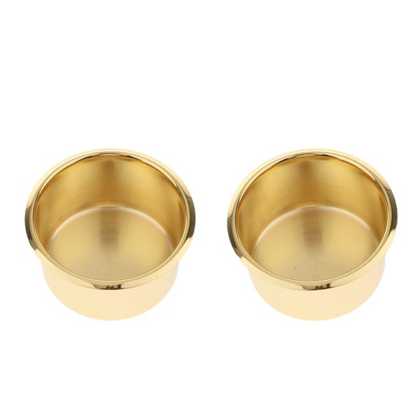 

gold aluminum drop-in drink holder - 90x55mm (pack of 2 pieces