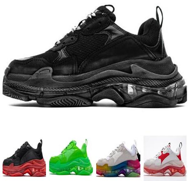 

Triple S Trainers for Men sneakers Washed vintage effect Online New Men's Running shoes for men women Training Sneakers walking gym jogging