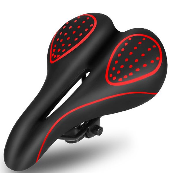 

bike saddles quality bicycle silicone cushion saddle hollow leather racing seat front mat
