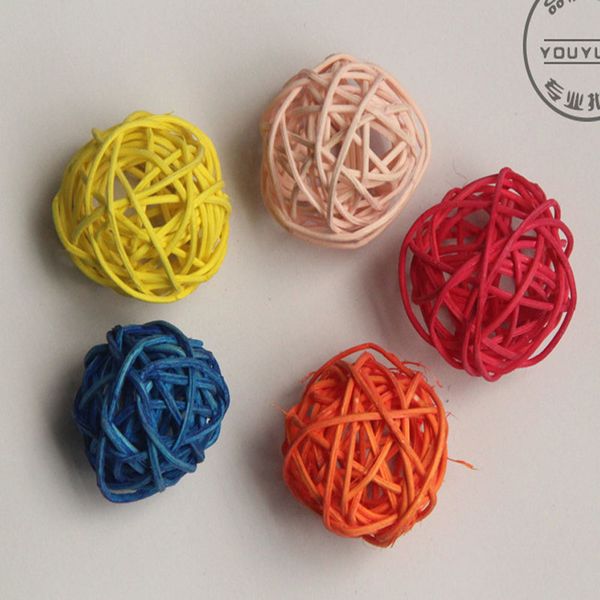 

6pcs natural dry mini rattan ball, dried flower ball for wedding favor home christmas gift box decoration ,diy flores secas rose