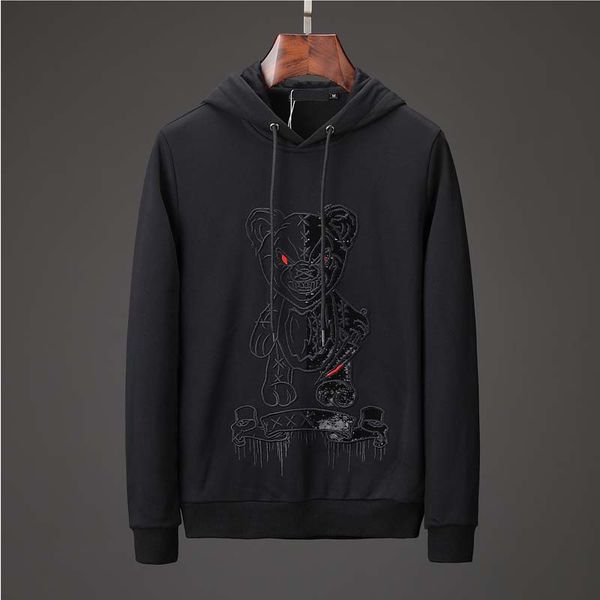 

2017 new mens polo hoodies and sweatshirts autumn winter casual with a hood sport jacket men's hoodies111, Black