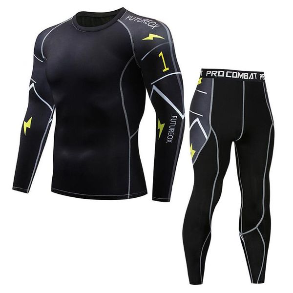 

men's tracksuit long sleeve yoga set gym fitness print t-shirt blouse running jogging sportswear man exercise workout tights, White;red