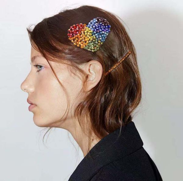 

шпилька волос застежка европейских и американских продают горячий новый металлический штырь волос валентина серии день любви набор алмазный, Black;brown