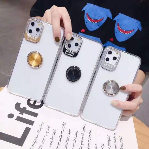 

2019 new arrivals for iphone 11 pro case metal panel camera protection phone case with kickstand car holder case