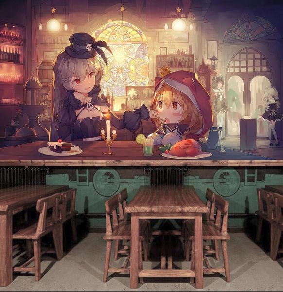 

self-adhesive] 3d girls' dinner 02313 japan anime wall paper mural wall print decal murals