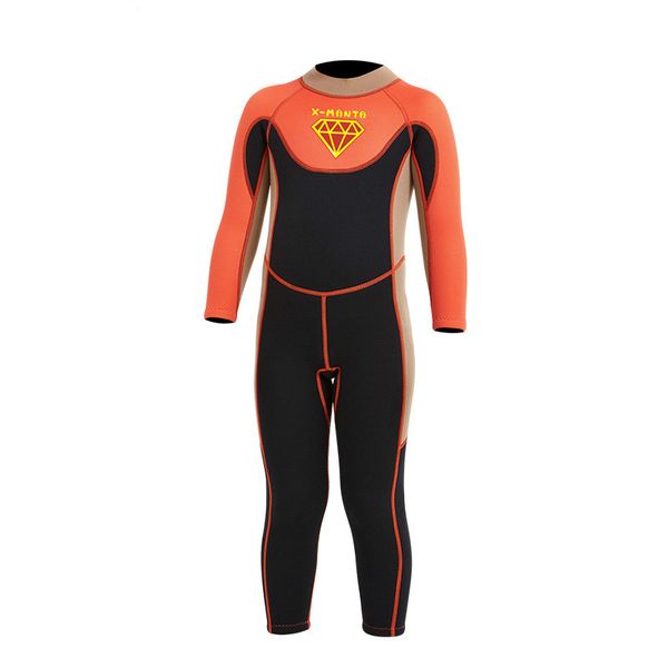 

one piece wetsuit thicken warm surfing diving swimsuit quick-drying sunscreen beach playing sportswear for child little boys
