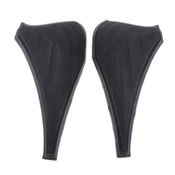 

1 pair motorcycle accent accessory: saddlebag scuff protectors for harley touring electra glides motorcycles, black